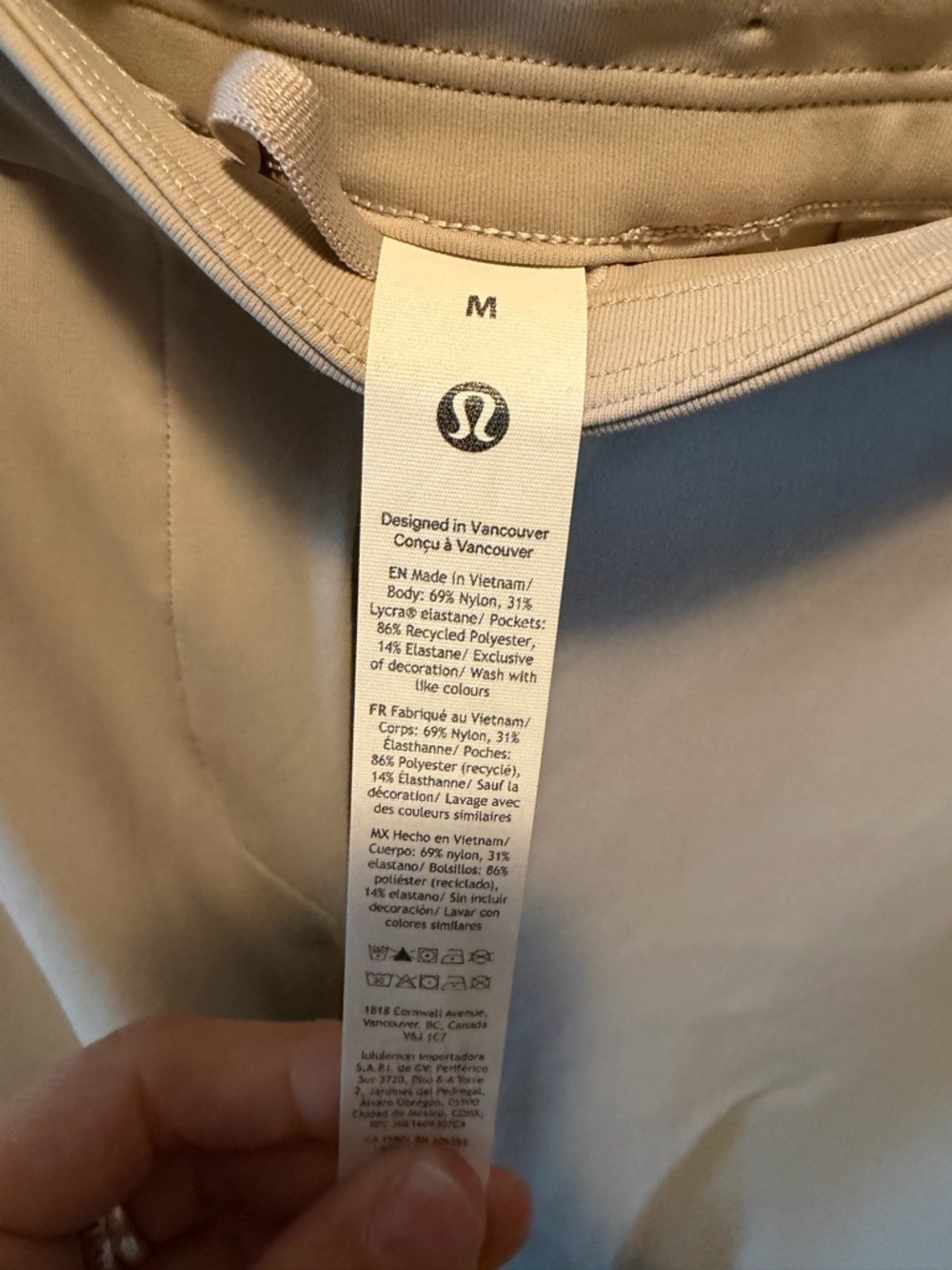 lululemon athletica daydrift straight Leg Trousers in Light Beige short - Picture 4 of 10